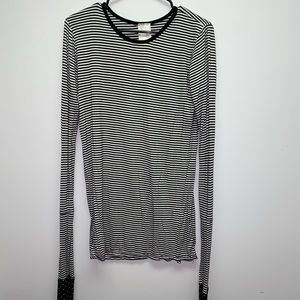 🎱Custom🎱Black and White Stripe shirt